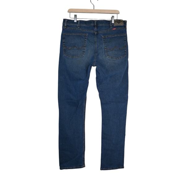Wrangler Athletic Fit Jeans Mens 34x32 Dark Wash - Picture 2 of 11